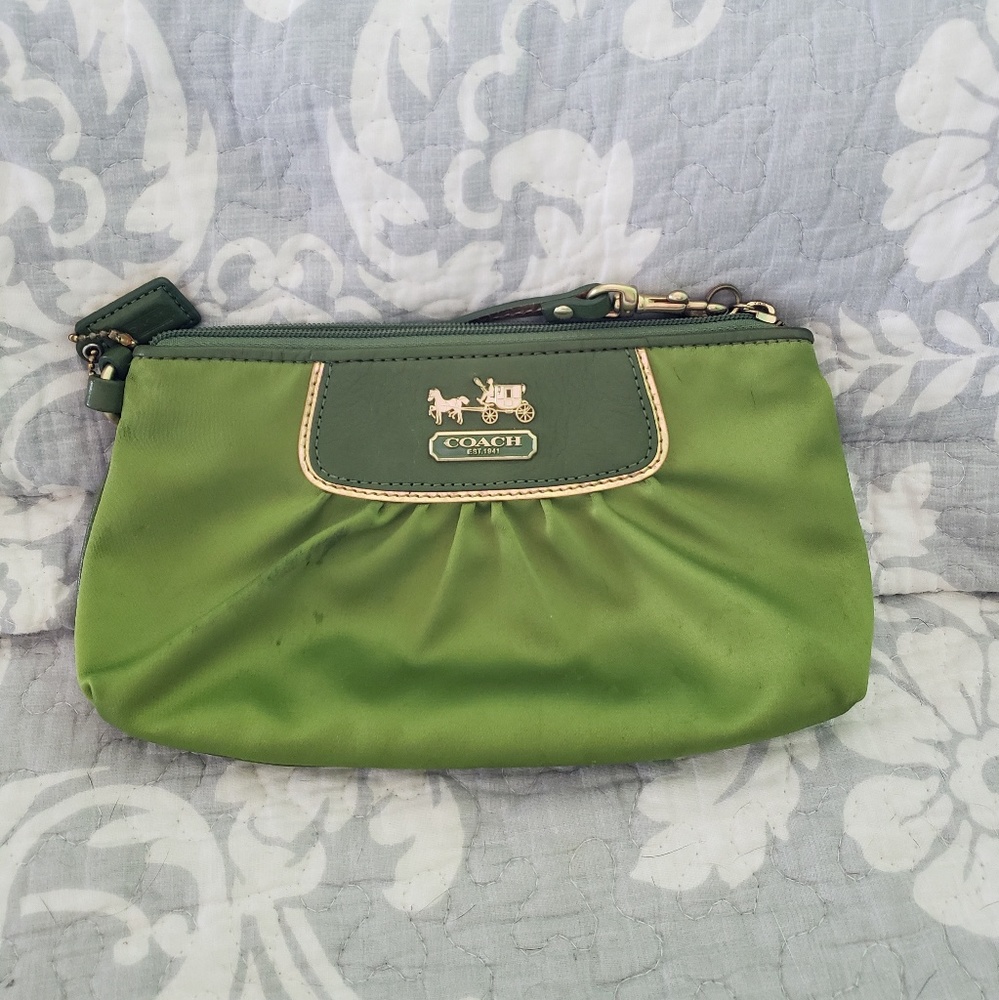 Coach Amanda Satin Wristlet